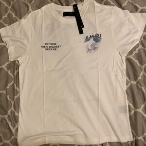 Amiri dove print crew neck t shirt S